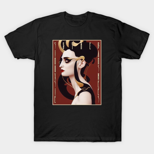 Siouxsie and the Banshees Art Deco T-Shirt by kruk